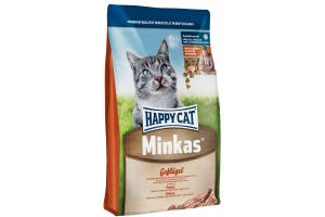 غذای خشک گربه هپی کت مینکاس  با گوشت ماکیان/ 1.5 کیلویی/ Happy Cat Minkas with poultry